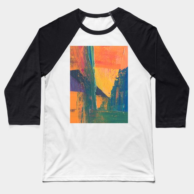 multicolored abstract texture Baseball T-Shirt by Artistic_st